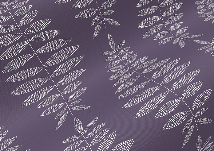 Fern Leaves, Berry - Twist&Fit Roller Blind - Image 4